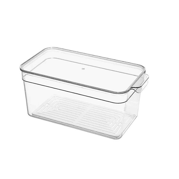 Organizador Refrigerador Cocina Acrilico Con Tapa  1