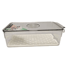 Organizador Refrigerador Acrilico Transparente Con Tapa 8