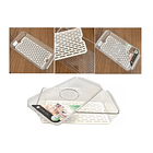 Organizador Refrigerador Acrilico Transparente Con Tapa 6