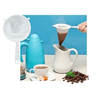 Colador De Tela Reutilizable Café Grano Molido Te 16cm 3