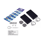 Pack 5 Pila Botón Litio Cr2032 3v Batería 220 Mah 2