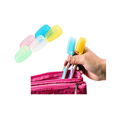 Pack 5 Protectores Fundas Carcasas De Cepillos De Dientes