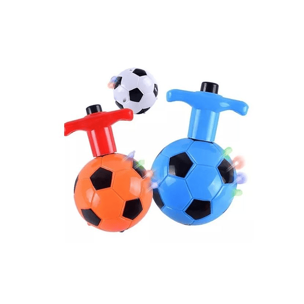 Pack2 Trompos Con Luz Sorpresa Lanzador Balon Futbol Eventos 5