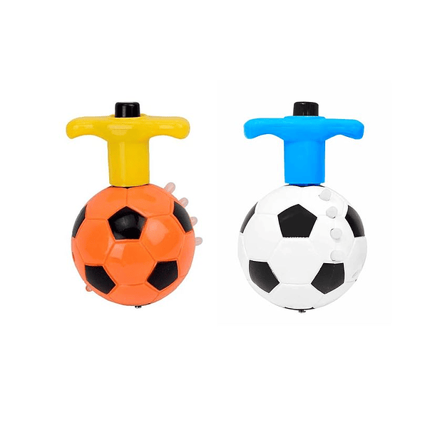 Pack2 Trompos Con Luz Sorpresa Lanzador Balon Futbol Eventos 7