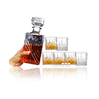 Set Licorera + 6 Vasos Vidrio Calidad, Whisky - Birmingham 2
