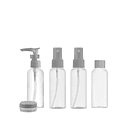 Kit De Viaje Portátil Botella De Vacío Dispensador Líquidos 3