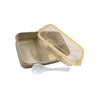 Tapper Hermético Plástico Con 3 Compartimentos Microondas 1