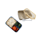 Tapper Hermético Plástico Con 3 Compartimentos Microondas 2