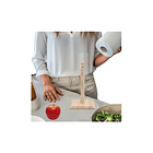 Porta Nova Porta Toalla Madera Porta Rollo Base Cuadrada 6