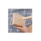 Porta Nova Porta Toalla Madera Porta Rollo Base Cuadrada 3