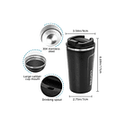 Vaso Térmico Doble Capa de Acero inoxidable Mug Coffee 510ml 7