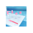 Kit De Viaje Portátil Botella De Vacío Dispensador Líquidos 4