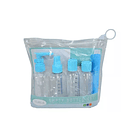 Kit De Viaje Portátil Botella De Vacío Dispensador Líquidos 5