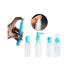 Kit De Viaje Portátil Botella De Vacío Dispensador Líquidos 2