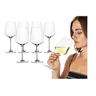 Set 6 Copas Brunello Ramazzotti Vino Tragos Cocteles Transparente 2