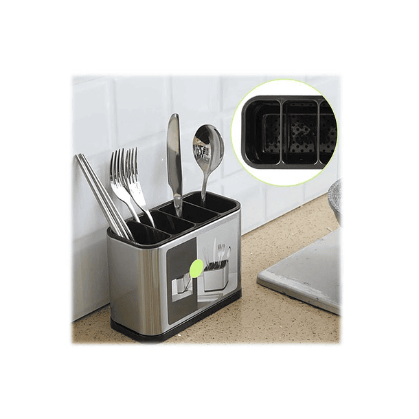 Escurridor De Cubierto Utensilios Cocina Acero Inoxidable 5