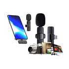 Micrófono Inalámbrico Solapa Lavalier Para Celular Tipo C 1