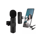 Micrófono Inalámbrico Solapa Lavalier Para Celular Tipo C 9