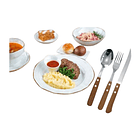 Set De Cubiertos Para Servicio Pack 18 Unidades Inoxidable 1