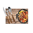 Set De Cubiertos Para Servicio Pack 18 Unidades Inoxidable 5