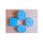 Set 5 Tapas De Silicon Elásticas Ajustables Con Guía De Días 3