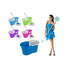 Mopa Giratoria 360° Paño Trapeador Trapero + Canasto 1