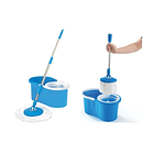 Mopa Giratoria 360° Paño Trapeador Trapero + Canasto 4