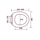 Asiento Y Tapa De Cierre Lento Wc Inodoro Baño 4