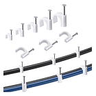 Grapa/grampa Clavo Para Clip De Cable 6mm 40 Unid Blanco 1