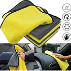 5 Toallas Microfibra Gruesas Limpia Auto Paño Mágico 40x30 6