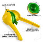 Exprimidor Manual Limón Prensa Frutas Cocina Premium 2 En 1 4