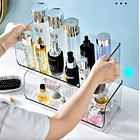 Pack 2 Organizador De Maquillaje Plástico o nevera Apilable 2