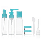 Kit De Viaje Portátil Botella De Vacío Dispensador Líquidos 3