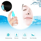 Kit De Viaje Portátil Botella De Vacío Dispensador Líquidos 9