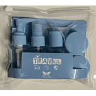 Kit De Viaje Portátil Botella De Vacío Dispensador Líquidos 1