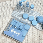 Kit De Viaje Portátil Botella De Vacío Dispensador Líquidos 11