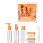 Kit De Viaje Portátil Botella De Vacío Dispensador Líquidos 4