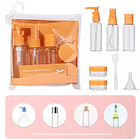 Kit De Viaje Portátil Botella De Vacío Dispensador Líquidos 5