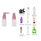 Kit De Viaje Portátil Botella De Vacío Dispensador Líquidos 7