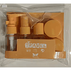 Kit De Viaje Portátil Botella De Vacío Dispensador Líquidos 1