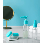 Kit De Viaje Portátil Botella De Vacío Dispensador Líquidos 4