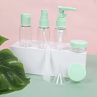 Kit De Viaje Portátil Botella De Vacío Dispensador Líquidos 2