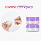 Kit De Viaje Portátil Botella De Vacío Dispensador Líquidos 4