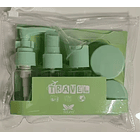 Kit De Viaje Portátil Botella De Vacío Dispensador Líquidos 8