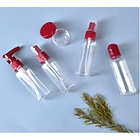Kit De Viaje Portátil Botella De Vacío Dispensador Líquidos 3