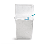 Pack 2 Contenedor Detergente Polvo Con Poruña Transparente 2
