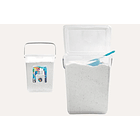 Pack 2 Contenedor Detergente Polvo Con Poruña Transparente 5