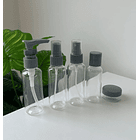 Kit De Viaje Portátil Botella De Vacío Dispensador Líquidos 1