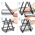 Canasta Organizador De Fruta Y Verduras 2 Niveles Estante 3