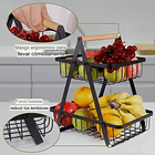 Canasta Organizador De Fruta Y Verduras 2 Niveles Estante 5
